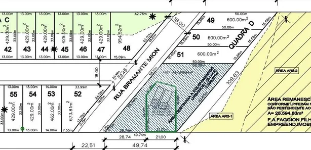Lote/Terreno à venda, 600m² no Universitário, Bento Gonçalves