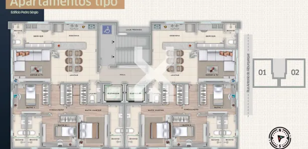 Apartamento com 3 Quartos à venda, 107m² no Savassi, Belo Horizonte