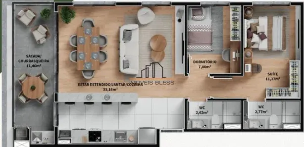 Apartamento com 2 Quartos à venda, 79m² no Aeroclube, Montenegro