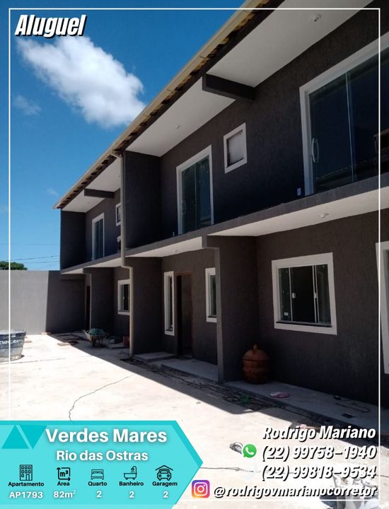 Apartamento na Rua das Samambaias, Verdes Mares em Rio das Ostras, por