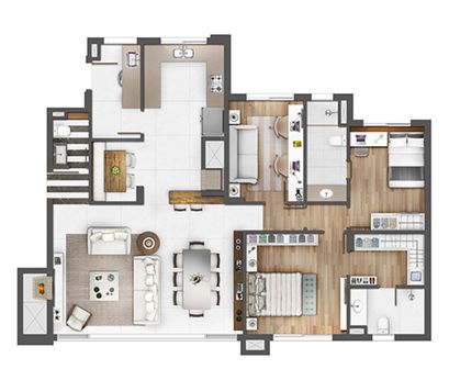 Apartamento - 3 dorm.