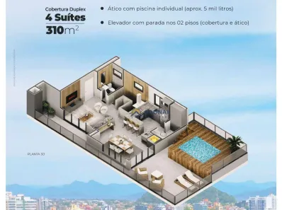 Cobertura com 4 Quartos à venda, 314m² no Guaratuba, Guaratuba