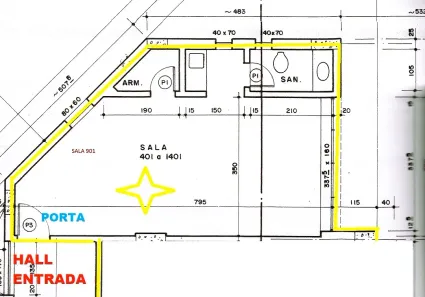 Sala Comercial para alugar, 40m² no Savassi, Belo Horizonte