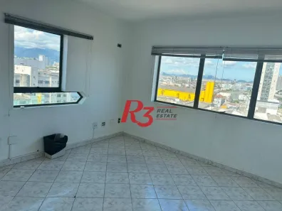 Sala Comercial para alugar, 113m² no Gonzaga, Santos