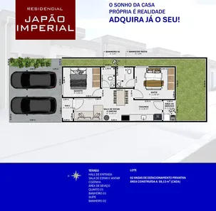 Casa de Condomínio com 2 Quartos à venda, 64m² no Parque 10 de Novembro, Manaus