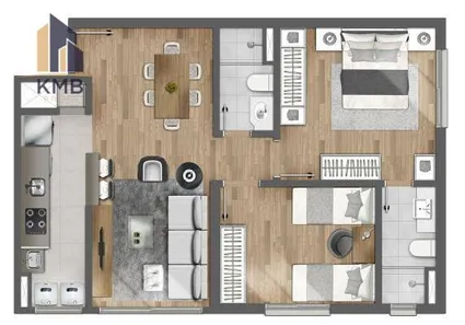 Apartamento com 2 Quartos à venda, 66m² no Farroupilha, Porto Alegre