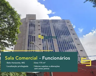 Sala Comercial para alugar, 175m² no Savassi, Belo Horizonte