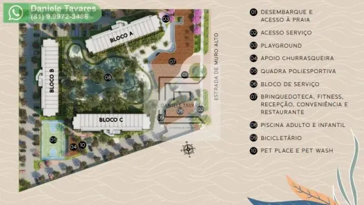 Flat com 1 Quarto à venda, 32m² no N. São do Ó, Ipojuca