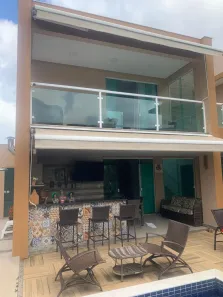 Casa de Condomínio com 5 Quartos para venda ou aluguel, 281m² no Alphaville (Abrantes), Camaçari