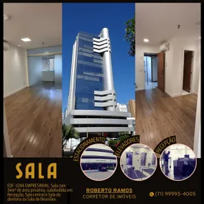 Sala Comercial com 3 Quartos para venda ou aluguel, 34m² no Pituba, Salvador