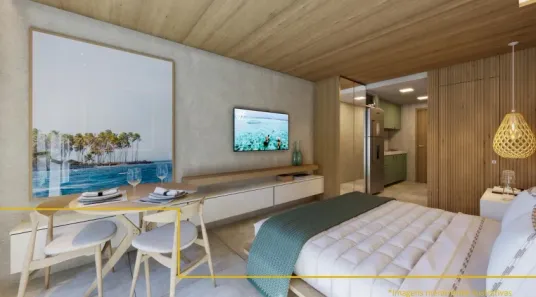 Apartamento com 1 Quarto à venda, 36m² no Ponta de Serrambi, Ipojuca