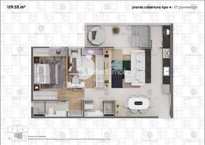 Cobertura com 3 Quartos à venda, 130m² no Centro, Ribeirão Pires