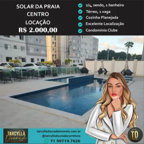 Apartamento com 2 Quartos para alugar, 42m² no Centro, Lauro de Freitas