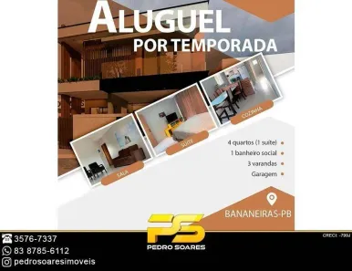Sala Comercial com 4 Quartos para alugar, 200m² no Bananeiras, Bananeiras