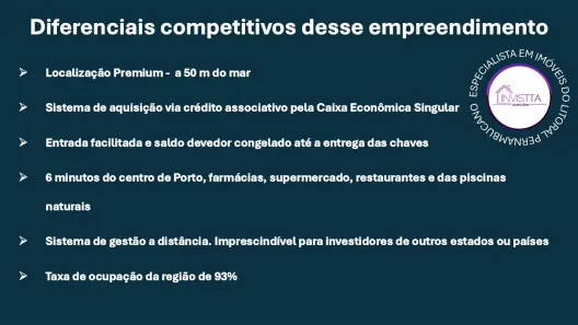 Flat com 1 Quarto à venda, 38m² no Porto de Galinhas, Ipojuca