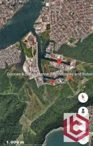 Lote/Terreno à venda, 17454m² no CING, Guarujá