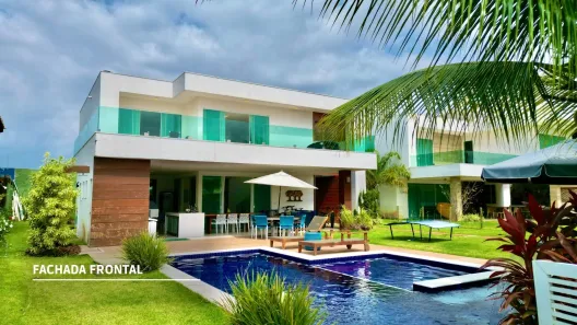 Casa de Condomínio com 6 Quartos para alugar, 480m² no Guarajuba (Monte Gordo), Camaçari