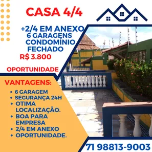 Casa com 6 Quartos à venda, 665m² no Itapuã, Salvador