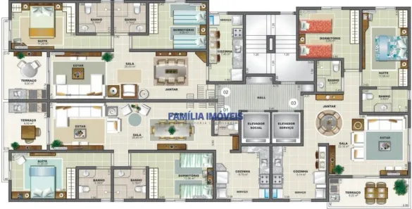 Apartamento com 2 Quartos à venda, 83m² no Ponta da Praia, Santos