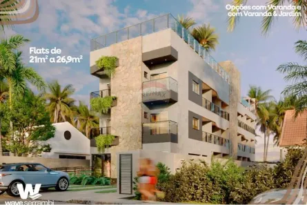 Apartamento com 1 Quarto à venda, 21m² no Enseadinha, Ipojuca