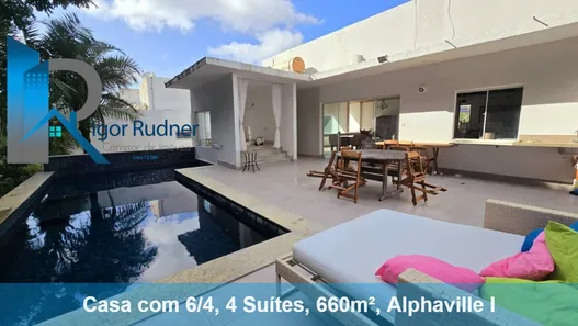 Casa de Condomínio com 6 Quartos à venda, 660m² no Alphaville I, Salvador