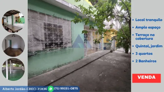 Casa com 3 Quartos à venda, 200m² no Ribeira, Salvador