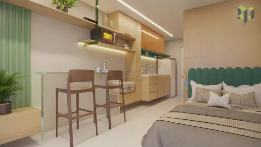 Flat com 1 Quarto à venda, 31m² no Ponta de Serrambi, Ipojuca