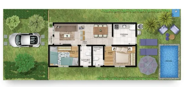 Casa com 2 Quartos à venda, 47m² no Lama Preta, Camaçari