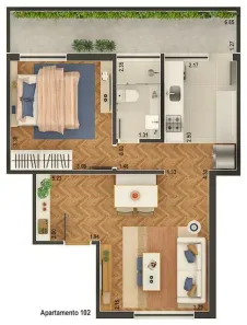 Apartamento com 1 Quarto à venda, 42m² no Jardim Botânico, Rio de Janeiro