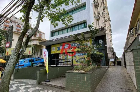 Sala Comercial para alugar, 113m² no Gonzaga, Santos