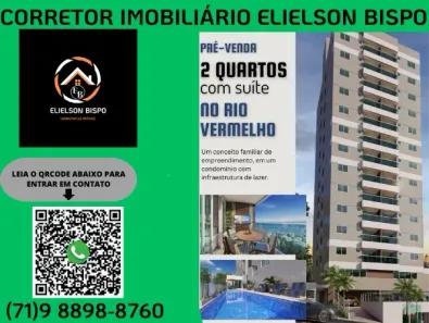 Apartamento com 2 Quartos à venda, 57m² no Rio Vermelho, Salvador