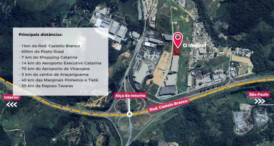 Galpão/Depósito/Armazém para alugar, 1385m² no Vila Real Daracariguama, Araçariguama