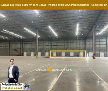 Galpão/Depósito/Armazém para alugar, 1500m² no Pólo Industrial de Camaçari, Camaçari