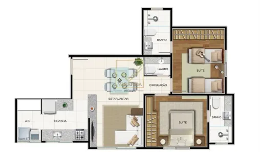 Apartamento com 2 Quartos à venda, 73m² no Cruzeiro, Belo Horizonte