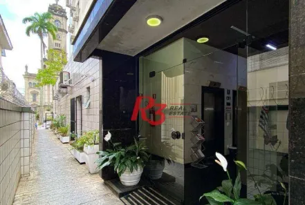 Sala Comercial para alugar, 113m² no Gonzaga, Santos