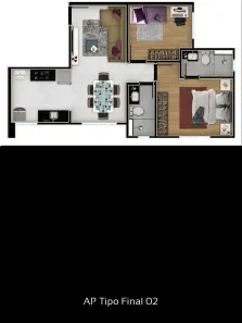 Apartamento com 2 Quartos à venda, 55m² no Alto Caiçaras, Belo Horizonte