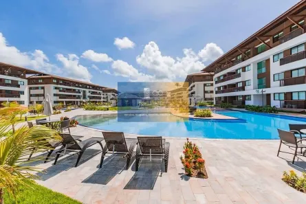 Flat com 2 Quartos para alugar, 65m² no Porto de Galinhas, Ipojuca