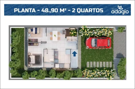 Casa de Condomínio com 2 Quartos à venda, 49m² no Centro, Paço do Lumiar