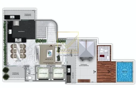Cobertura com 3 Quartos à venda, 209m² no Lourdes, Belo Horizonte