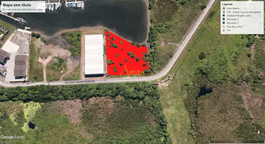 Lote/Terreno à venda, 6890m² no CING, Guarujá