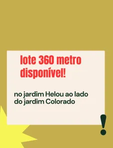 Lote/Terreno com 1 Quarto à venda, 360m² no Residencial Jardim Helou, Goiânia