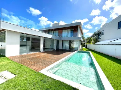 Casa de Condomínio com 4 Quartos para alugar, 397m² no Alphaville (Abrantes), Camaçari
