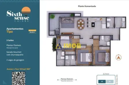 Apartamento com 3 Quartos à venda, 135m² no Centro, Matinhos