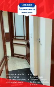 Sala Comercial para venda ou aluguel, 76m² no Centro, Manaus