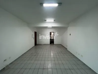 Sala Comercial com 1 Quarto para alugar, 45m² no Macuco, Santos