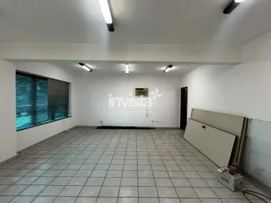 Sala Comercial com 1 Quarto para alugar, 47m² no Macuco, Santos