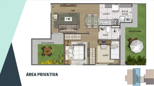 Apartamento com 2 Quartos à venda, 43m² no Diamante (Barreiro), Belo Horizonte