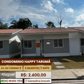 Casa de Condomínio com 3 Quartos para alugar, 56m² no Adrianópolis, Manaus