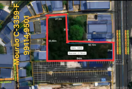 Lote/Terreno à venda, 2726m² no Chapada, Manaus