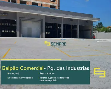 Galpão/Depósito/Armazém para alugar, 1923m² no Betim Industrial, Betim